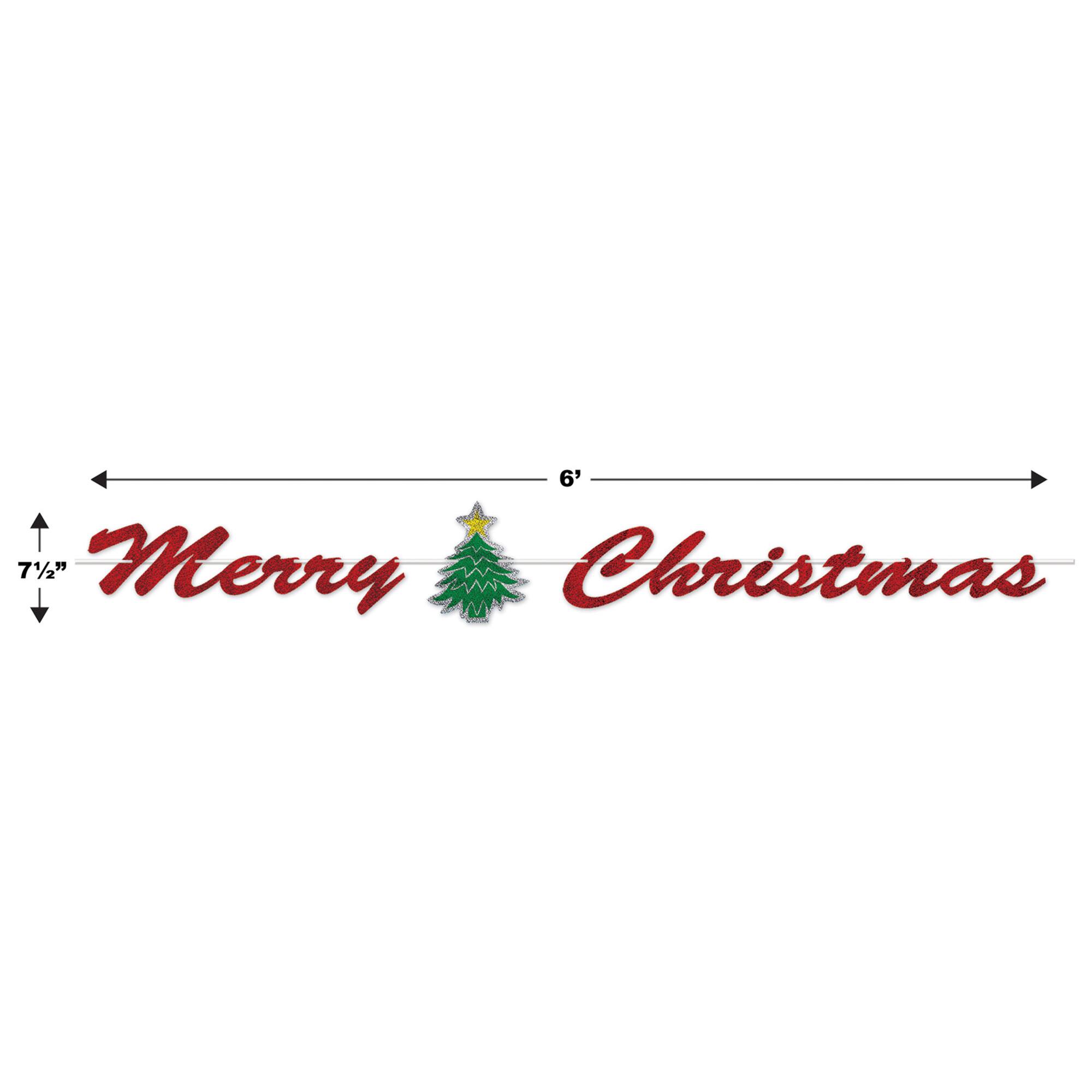 Beistle 6ft. Merry Christmas Streamer